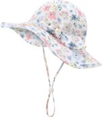 Child Woman Solar Hat Toddler Summer season Bucket Hats UPF 50+ Hat for Toddler Gi... - Image 2