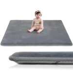 Child Play Mat for Flooring,1.3" Thick Elasti-Foam 50"×50" Playpen Mat for... - Image 2