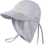 Child Solar Hat with Breathable Mesh, UPF 50+ Cotton Adjusrtable Unisex T... - Image 2