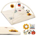 Lovely Child Play Fitness center and Tummy Time Mat - Mushy Mat with 5 Farm Toys... - Image 2