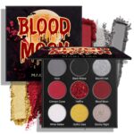 Black Crimson Eyeshadows Palette 9Color Pigmented Darkish Crimson Black Gray Eye ... - Image 2