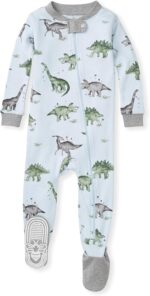 Burt's Bees Child Boys' Comfortable Match One-Piece Footed Non-Slip Sleeper - Image 2