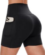 CAMPSNAIL Biker Shorts Ladies with Pockets - 3"/5"/8" Excessive Waisted Work... - Image 2