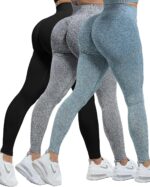 CHRLEISURE Exercise Leggings Units for Girls, Gymnasium Scrunch Butt Butt Raise... - Image 2