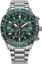 Citizen Eco-Drive Pilot Chronograph Watch with Atomic Timekeeping, 12/... - Image 2