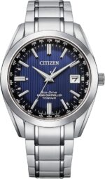 Citizen Males's Eco-Drive Basic Watch in Tremendous Titanium with Atomic T... - Image 2