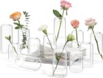 ComSaf Small Flower Vase Set of 12, Glass Bud Vases in Bulk, Clear Vas... - Image 2