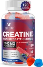 Creatine Monohydrate Gummies 5g, 10 in 1 Creatine Gummies Chewables fo... - Image 2