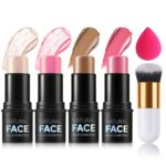 DAMUSI 6PCS Highlighter and Contour Sticks,Shades with Highlighter Sti... - Image 2