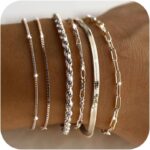 DEARMAY Dainty Silver Bracelets for Ladies Fashionable, 925 Sterling Silver ... - Image 2
