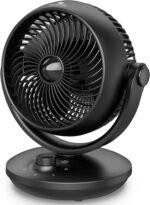 DR.PREPARE Fan for Bed room, Small Desk Air Circulator Fan, 70° Auto-Os... - Image 2