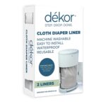 Diaper Dekor Fabric Diaper Liner | 2 Rely | Grey | Good for Fabric D... - Image 2