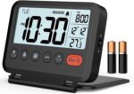 Digital Journey Alarm Clock, Black, 3.54 inch LCD Show, 9-Minute Sno... - Image 2