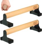 Double Circle Parallettes Push Up Bar with Ergonomic Picket Handles - ... - Image 2