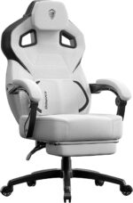 Dowinx Material Gaming Chair with Footrest, Massive and Tall Gamer Chair wit... - Image 2