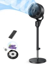 Dreo Fan for Bed room, 80° Oscillating Standing Fan, 25dB Quiet, 80ft P... - Image 2