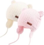Duoyeree Children Child Hat Gentle Heat Cable Knit Beanie Toddler Lady Fall W... - Image 2