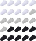 Duufin Toddler Socks, 25 Pairs Child Boys Ladies Ankle Socks Youngsters Low Cu... - Image 2