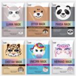 Epielle Animal Character Sheet Masks 6 Pack, Moisturizing & Hydrating ... - Image 2