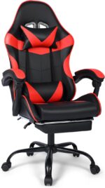 Ergonomic Gaming Chair with Footrest: 90°-155° Recline, Adjustable Hei... - Image 2