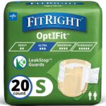 FitRight Grownup Diapers, Extremely Heavy Absorbency, S (Waist Dimension 20in-32i... - Image 2