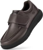 FitVille Broad Diabetic Strolling Footwear for Males Leather-based Oxford Comfortabl... - Image 2