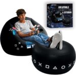 FranFusion Inflatable Gaming Chair for Youngsters & Teenagers with Cup Holders a... - Image 2