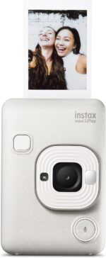 Fujifilm INSTAX Mini LIPLAY Hybrid Prompt Digital camera - Misty White - Image 2
