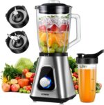 GDOR 1200W Blender for Smoothies and Shakes, 52 Oz Countertop Blender ... - Image 2