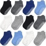 GRPSKCOS Non Slip Toddler Child Socks 12 Pairs Anti Skid Ankle Socks fo... - Image 2