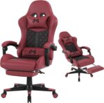 Gaming Chair, 400 lbs Grownup Chair, Excessive Again Laptop Chair with Footr... - Image 2