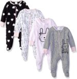 Gerber Child Ladies 4 Pack Sleep 'N Play Footie - Image 2