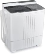 Giantex Moveable Washing Machine, 21lbs Capability, 14.4lbs Washer and 6... - Image 2