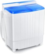 Giantex Transportable Washing Machine, Twin Tub Washer and Dryer Combo, 13l... - Image 2