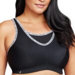 Glamorise Ladies's No-bounce Camisole Sports activities Bra Wirefree #1066 - Image 2