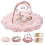 HAN-MM 5-in-1 Convertible Child Play Gymnasium with 6 Toys, Tummy Time Mat fo... - Image 2