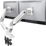 HUANUO Twin Monitor Stand - Full Adjustable Monitor Desk Mount Swivel ... - Image 2