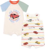 Scorching Wheels Child 2 Pack Rompers New child to Toddler Sizes (New child - 24 M... - Image 2