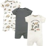 Hudson Child Unisex Cotton Rompers - Image 2