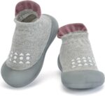 Toddler Strolling Sneakers Child Sock Sneakers with Smooth Rubber Sole, Non-Slip T... - Image 2