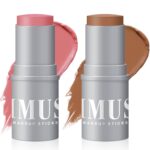 KIMUSE Cream Contour Stick Duo, Cream Blush Stick, Bronzer Shaping Sti... - Image 2