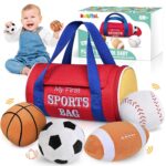 KMUYSL Child Toys 0-12 Months, My First Sports activities Bag Plush Toy - 4 Sensor... - Image 2