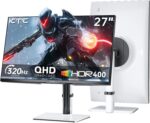KTC 27 Inch White Gaming Monitor 300Hz/320Hz, QHD 1440P Quick IPS Compu... - Image 2