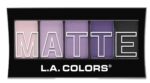 L.A. COLORS 5 Shade Matte Eyeshadow Palette, Purple Cashmere CEM473 - Image 2