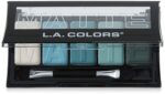 L.A. COLORS 5 Shade Matte Eyeshadow Palette, Teal Argyle CEM477 - Image 2