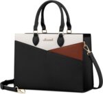 LOVEVOOK Purses for Ladies,Satchel Purses Tote Bag, Black Pu Leather-based ... - Image 2
