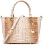 Women Tote Leather-based Luggage for Ladies Crocodile Embossed Zipper Satchel P... - Image 2