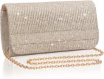 Larcenciel Elegant Night Clutch Purse for Girl with Chain Strap for... - Image 2