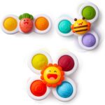 LiKee Robust Suction Cup Fidget Rotating Sensory Bathtub Toys for Child, A... - Image 2
