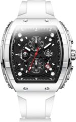 Mens Watches,Distinctive Rectangular Quartz Analog Watch,Out of doors Sports activities Mul... - Image 2